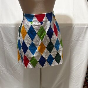 Vibrant Harlequin Mini Golf Skort